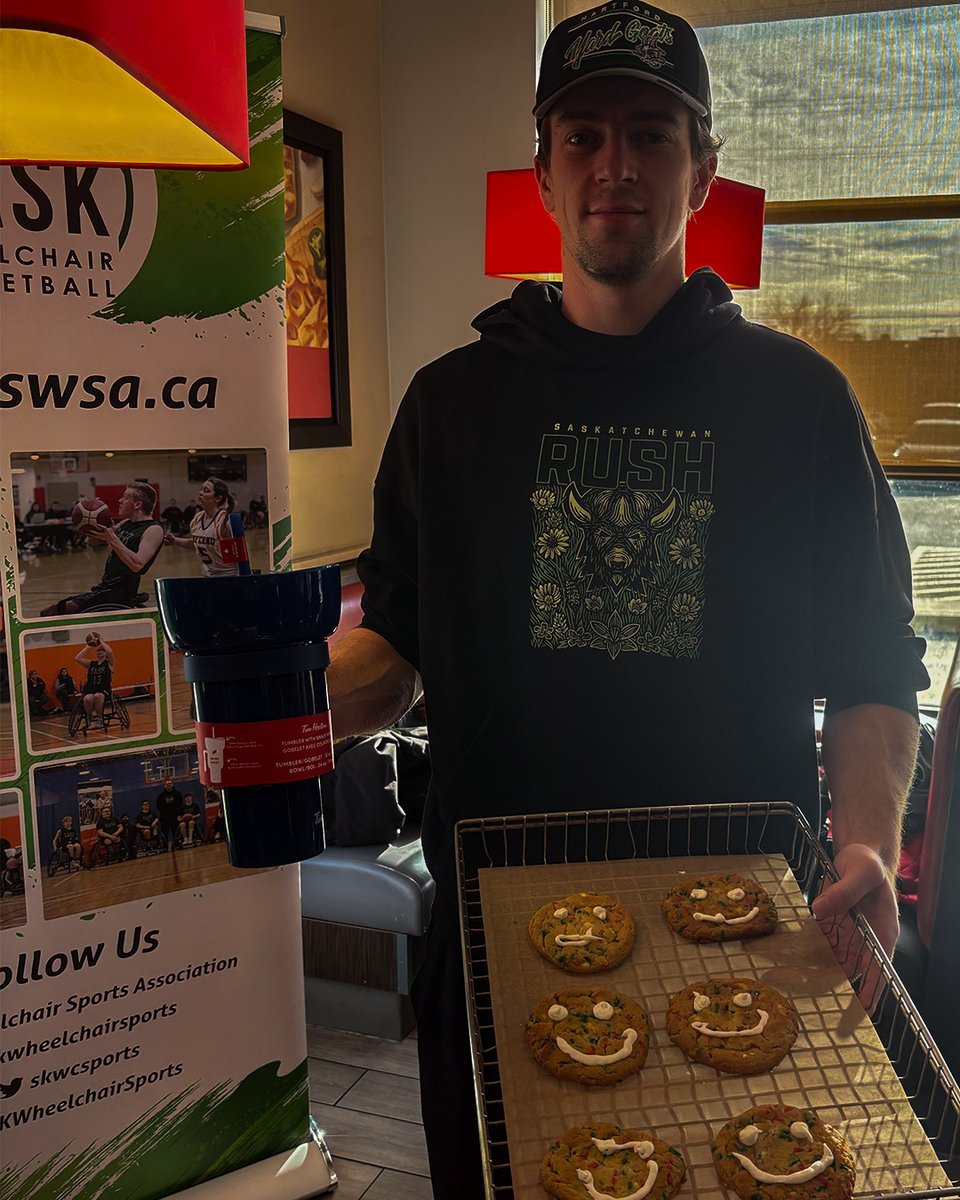 SaskRushLAX's tweet image. Every #SmileCookie counts when it comes to supporting local charities and community groups. Grab yours today at Tims!