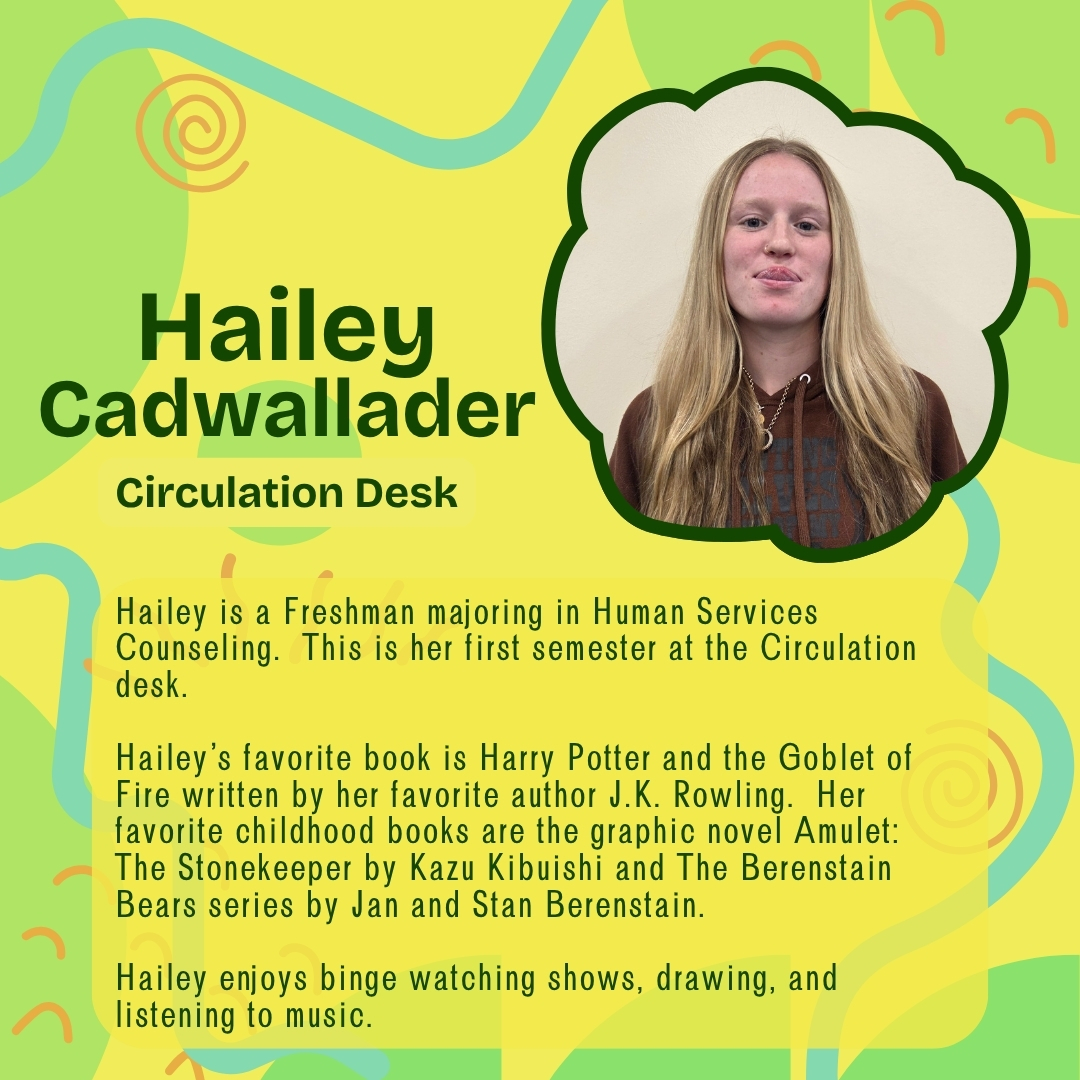 ConnLibrary's tweet image. 📖 “From the stacks to the study rooms — these student workers do it all!”
Meet Hailey, Natalie, Josie &amp;amp; Anneliese and learn what they’re passionate about.
👏 Give them a shoutout for all they do!
#LibrarySpotlight #WayneStateCollege #ConnLibrary