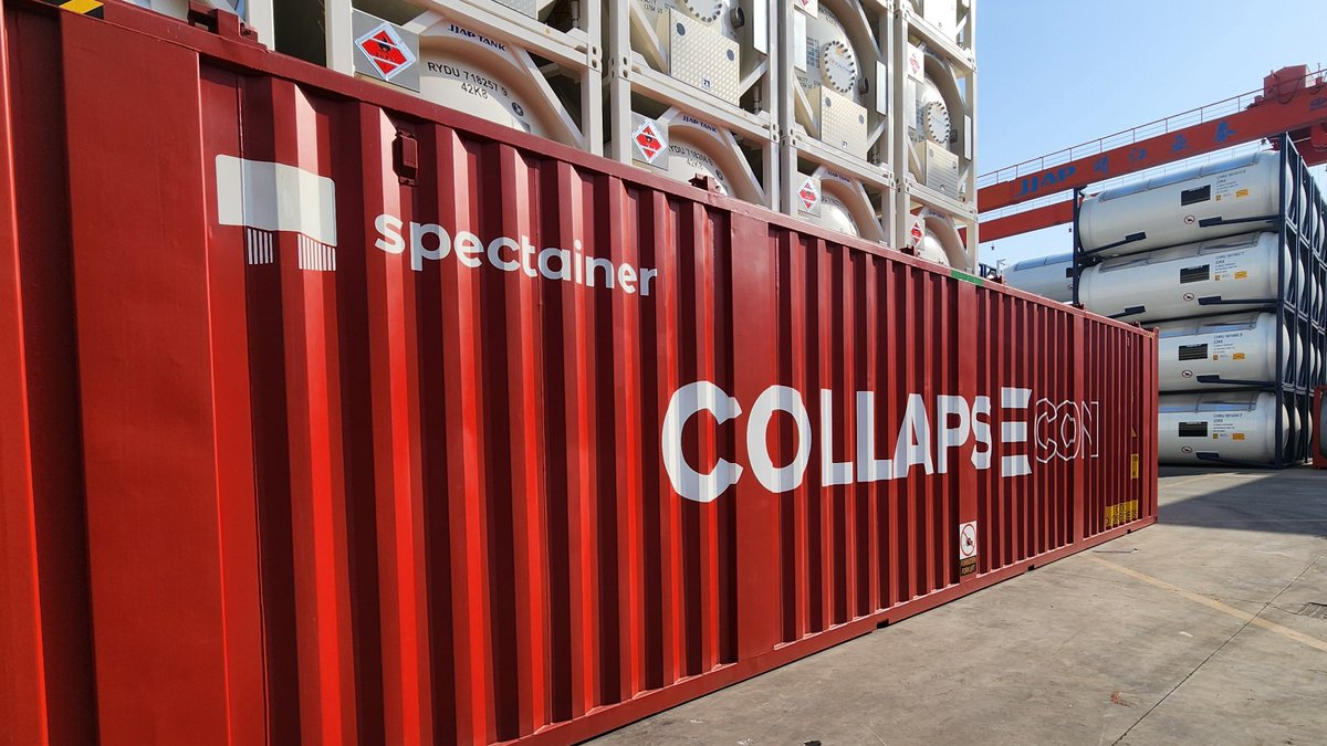spectainer's tweet photo. 🔎 Collapsing the Collapsible Container Myths:
“Collapsibles cost too much to buy or lease.”
Of course they cost more upfront. They are specialist assets.
👉 Over time, they can save 10–20% across the USD 25 B empty-repositioning problem — fewer assets, lower costs. https://t.co/GVt7vj6xvU