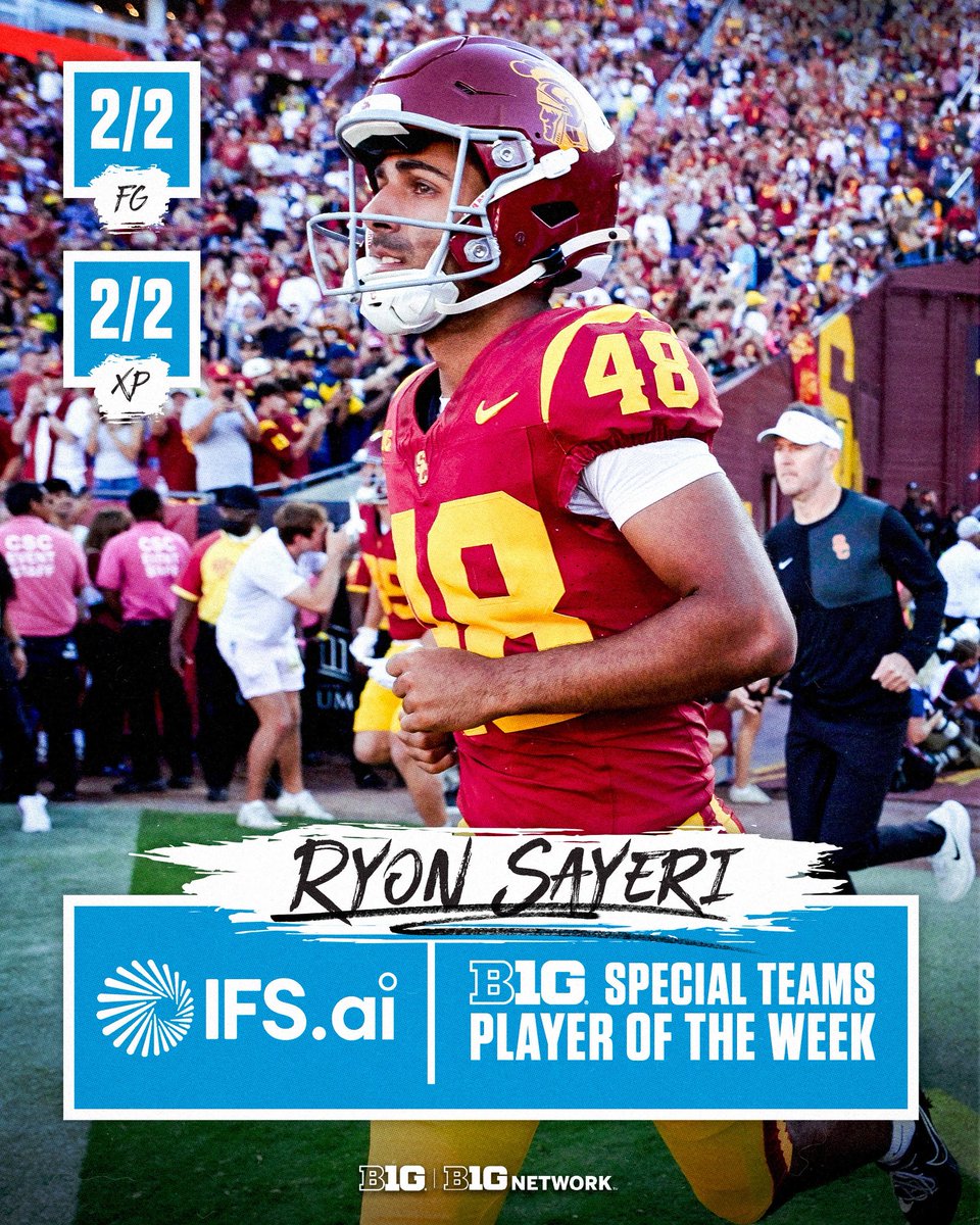B1Gfootball's tweet image. Ryon Sayeri was perfect in Week 12 💯

📍 @ifs x #PlayerofTheWeek