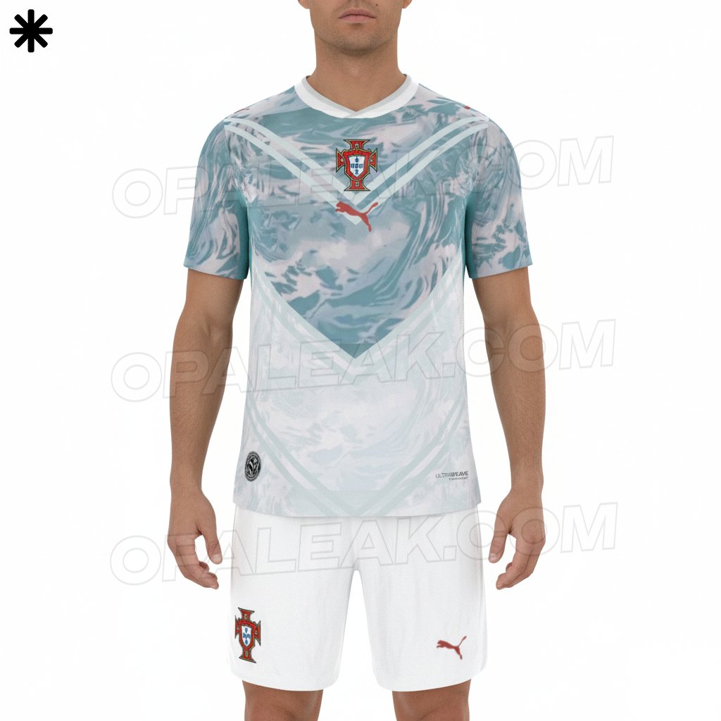 B24PT's tweet image. Será assim o equipamento alternativo de Portugal para o Mundial 2026, revela @opaleak