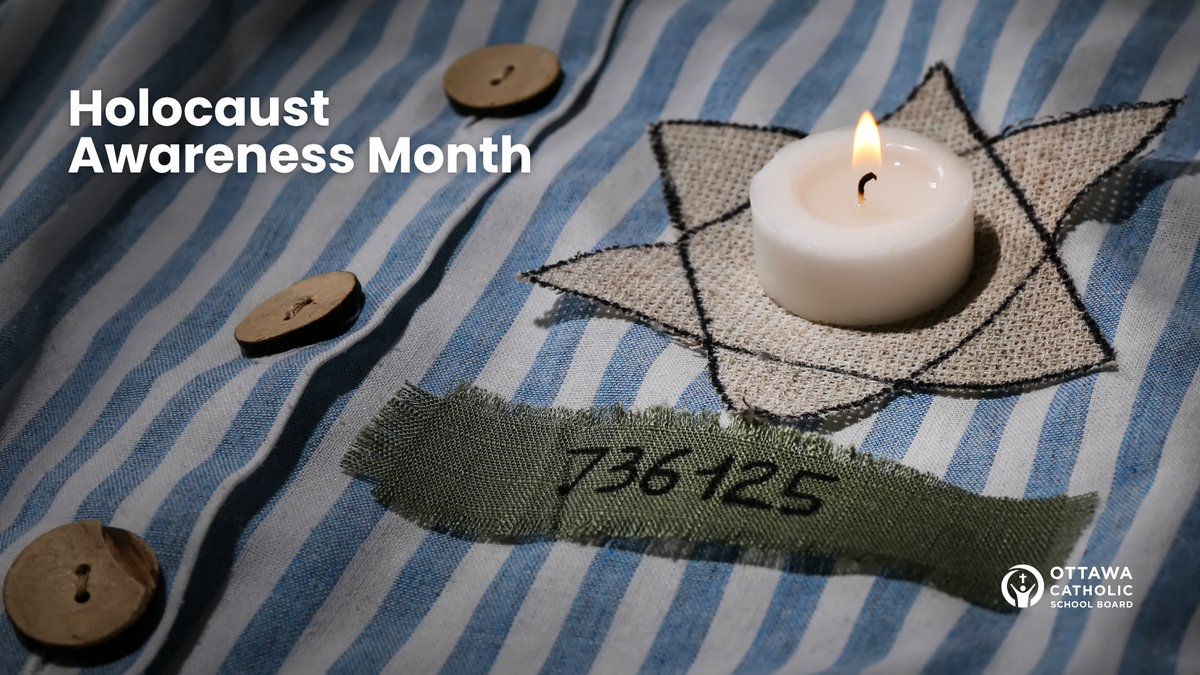 🕯️ Remembering the six million Jewish lives taken in the Holocaust. Honouring survivors, standing with our Jewish community today and every day.
May we never forget.
#OCSB #WeRemember #NeverForget #HolocaustRemembrance #NeverAgain
