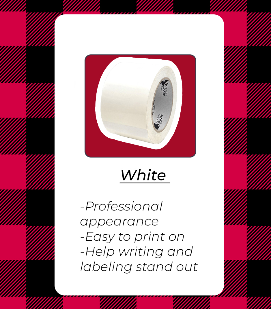 ClassyMoose_TM's tweet image. White, clear, or tan? 
Which one’s your go-to? 
-
Blanc, transparent ou beige ? 
 Lequel préférez-vous ? 
#tapeguide #ecommercetips #EcommerceSolutions