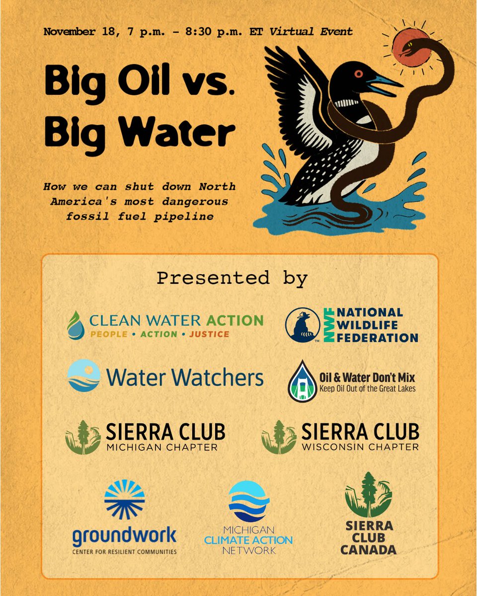 OilWaterDntMix's tweet image. There&apos;s just one more day to register for our virtual event on 11/18 at 7:00 p.m. to hear the latest updates on the fight to #ShutDownLine5! 

RSVP: oilandwaterdontmix.org/big_oil_vs_big…