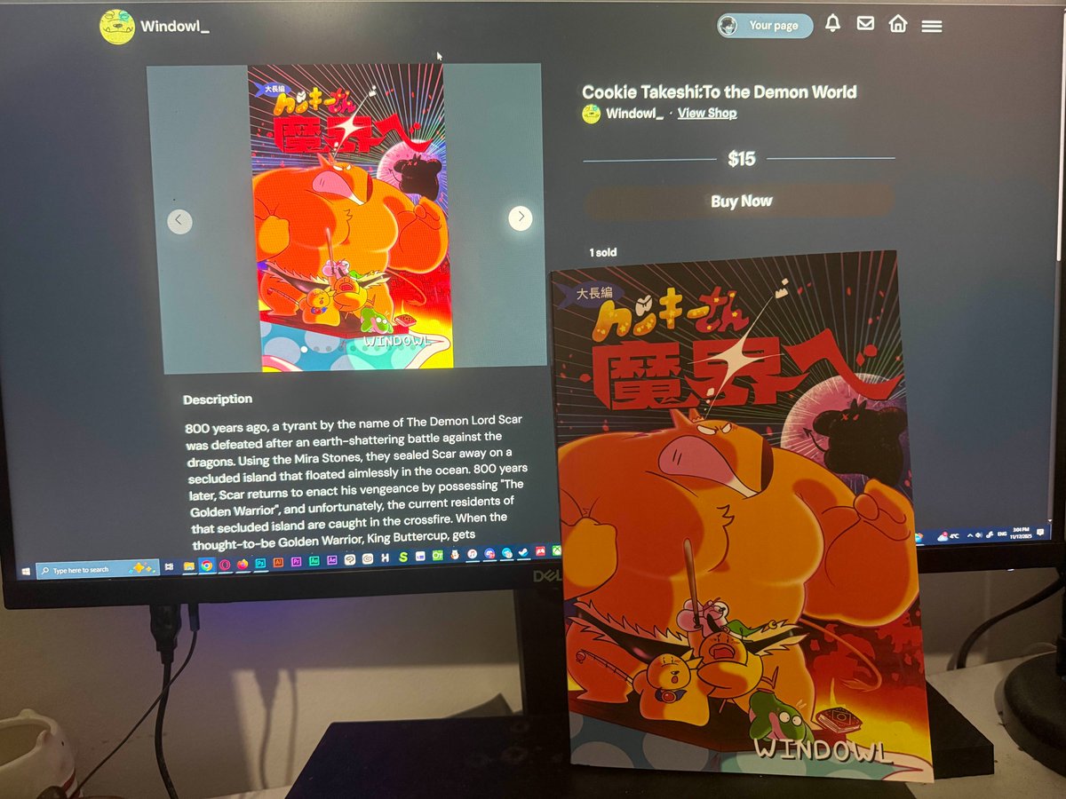 CryptidPunk's tweet image. @windowl_'s Demon World just showed up and I'M SO HYPED TO READ THE FULL STORY THIS IS GONNA BE PEAK!! 🔥🔥🔥🔥🔥🔥🔥🔥🔥

Get your copy in physical on Amazon or digital on Ko-fi! (or both!) Links below! 🌟