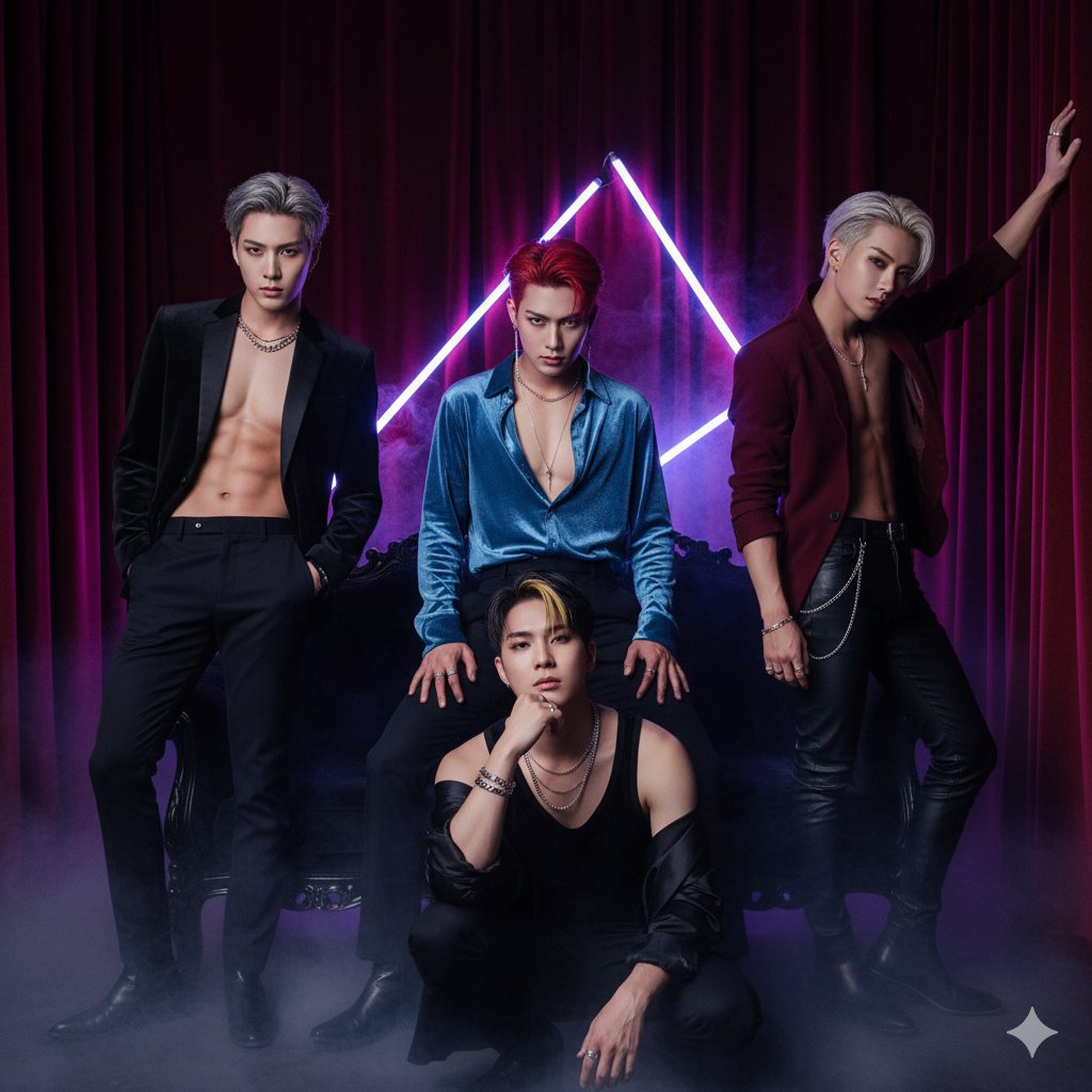 UNITYXOficial's tweet image. The perfect blend of luxury and danger. UNITYX's "Velvet Rush" concept is absolutely flawless! We are living for this duality! 🔥

​#UNITYX_VelvetRush #VelvetRush #KPOPConcept #VisualKings