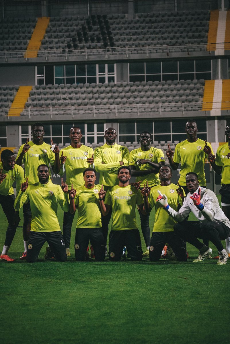 Dernière séance d’entraînement des lions du Senegal à Antalya avant le match amical de ce mardi contre le Kenya. ✨⚡️