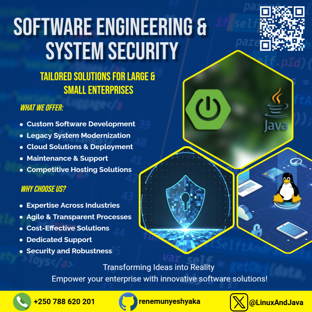 LinuxAndJava's tweet image. Transforming Ideas into Reality. Empower your enterprise with innovative software solutions!