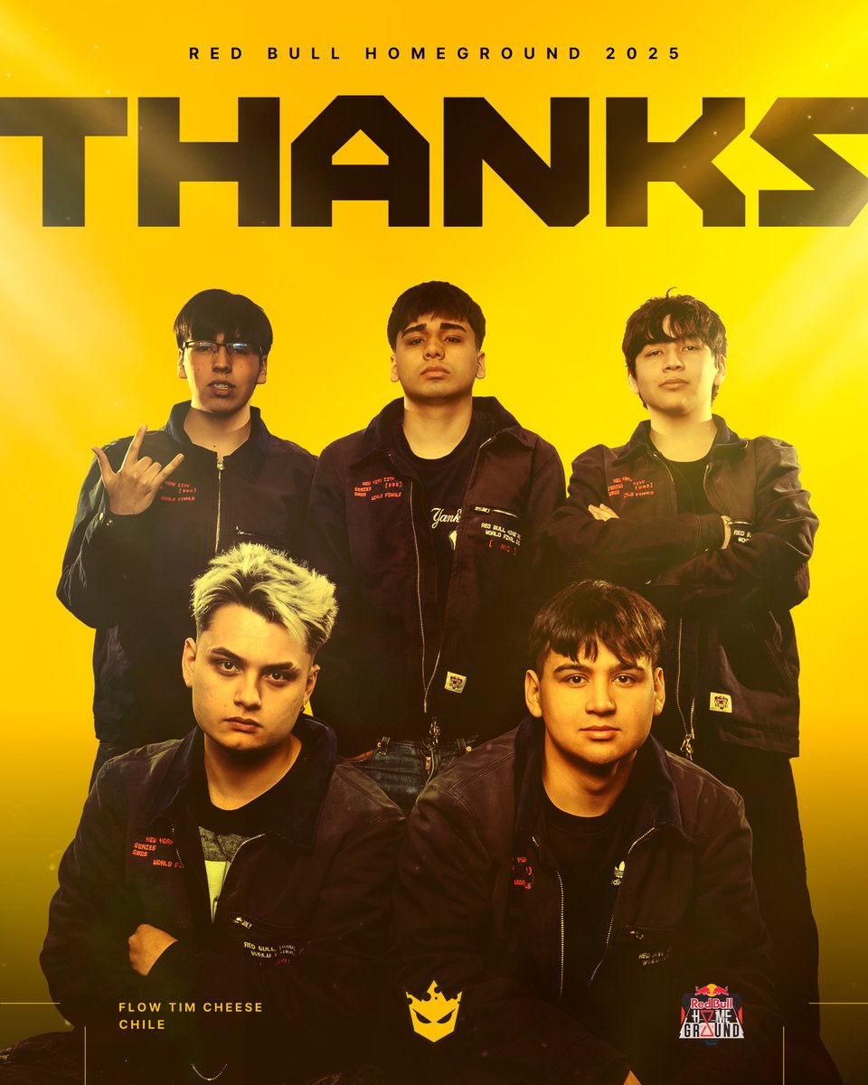 FlowTimCheese's tweet image. Hoy comenzamos el retorno a Chile 🇨🇱

Agradecemos enormemente a @redbullCL @redbullgaming por esta tremenda experiencia, es un sueño cumplido competir por primera vez en el extranjero y con el apoyo de todos ustedes.

Le devolveremos el follow a cada uno de ustedes por haber…
