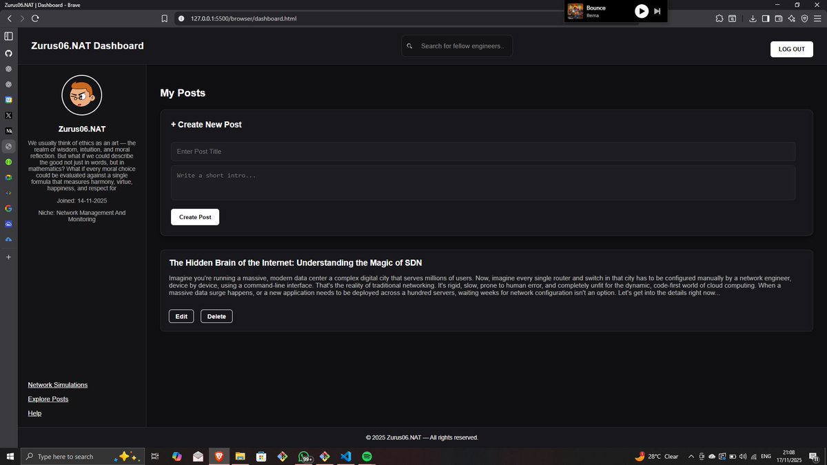 Zurus06's tweet image. Day 7 #30DaysofmyITProjectUpdate #BuildingconsistencywithITprojectfor30days

So today I tried to complete wht I planned on doing but wasn&apos;t (unfortunately)

I did re-design my dashboard look tho
