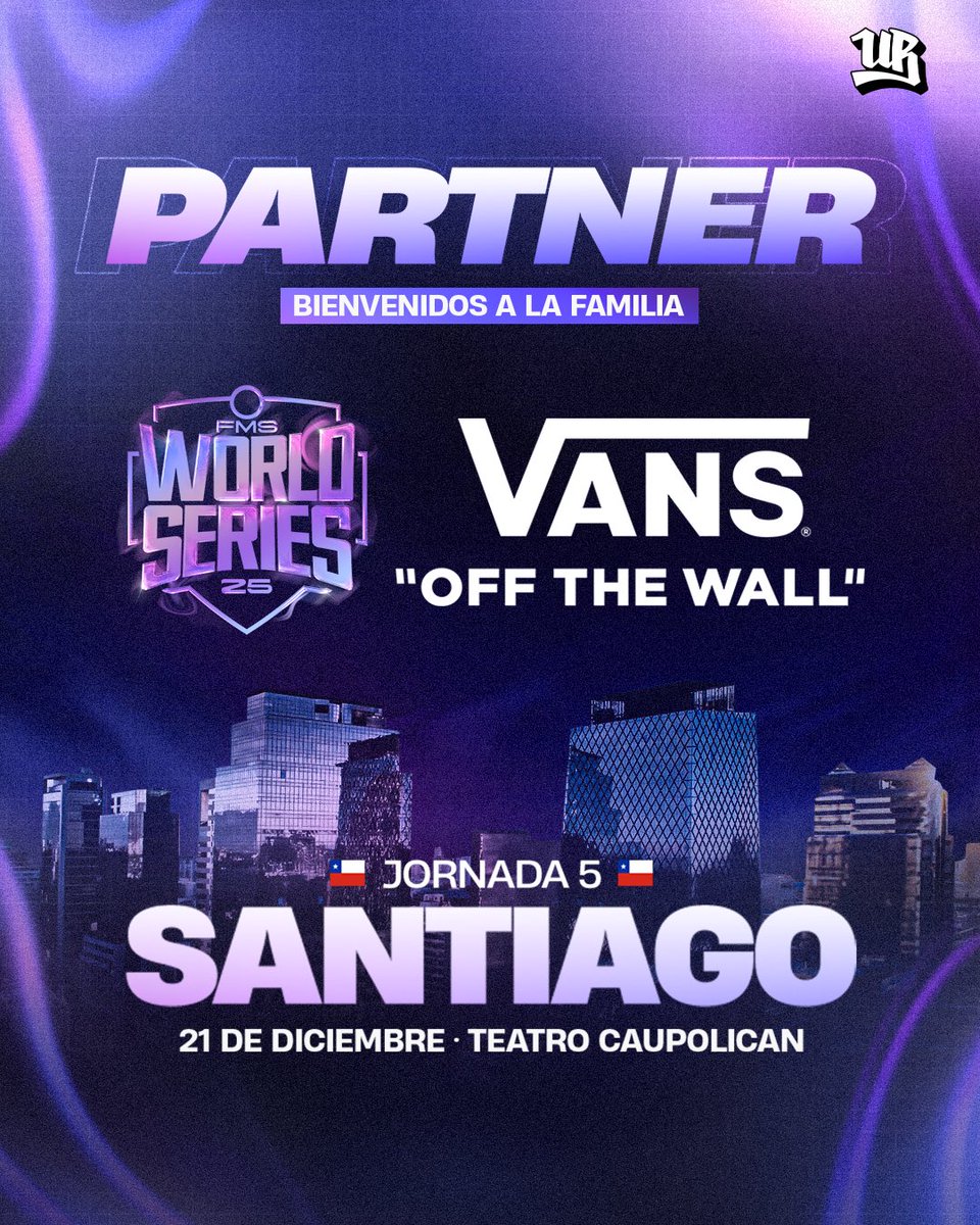 El camino a la cima ahora se pisa con estilo 🤩👟

<a href="/VANS_CHILE/">Vans Chile</a> se une al último capítulo de esta temporada de la #fmsworldseries 🔥

¡Bienvenidos a la familia! 💜