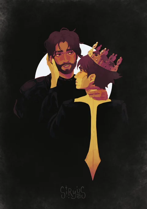 #jayvikfantasyweek day2! a bit rushed since i changed idea last minute but i still like it a lot (inspired by that one macbeth's korean poster) #jayvik