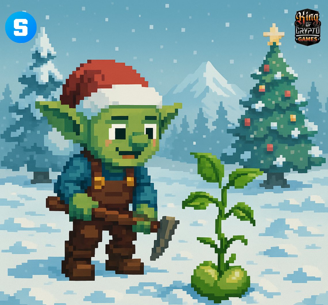KOCGAMESCO's tweet image. ❄️🫘 Beans still grow in the snow.

The GoblinGang knows… winter never stops the harvest.

New BEANS sprouting soon.
Stay ready. 👀💚

#KOCGames #GoblinGang #Sandfam #GoblinGang #MiniGobs #TheSandboxGame