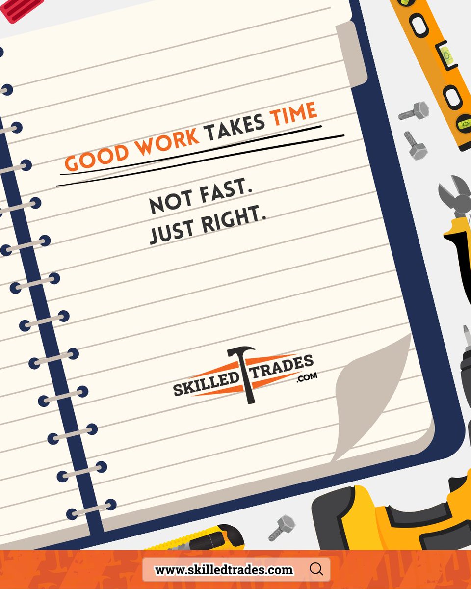 skilledtrades_'s tweet image. ⚙️ Fast isn’t always better.
We don’t rush, we deliver the right people for the job.
Affordable. Good. Real.
🔗 SkilledTrades.com