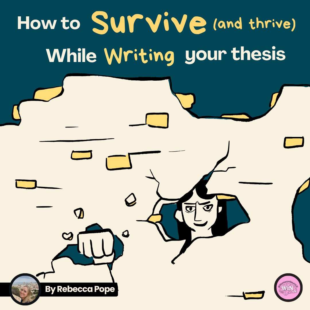 WomeninNeuroUK's tweet image. 🌞You can survive your PhD write-up without becoming a recluse. Here’s how @becky8pope managed to stay motivated, keep her weekends, and hand in a thesis she’s proud of🎉Read more here: womeninneuroscienceuk.org/post/how-to-su… 

#PhD #ThesisWriting #Advice #WomenInSTEM #EarlyCareerResearcher