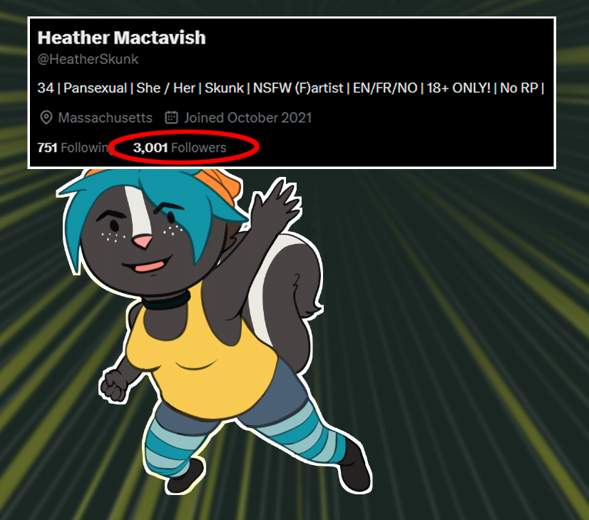 It happened!!! Stay tuned for a 3k follower raffle!!!

Thank you to everyone who made this possible! I'm beyond happy!! <3 I love you all!!