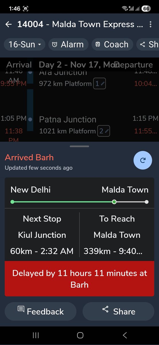 aashishrohtas's tweet photo. This is the new face of @RailMinIndia
11 hours late 🤣 literally its 11 hours 
@RailwaySeva @ECRlyHJP @Central_Railway @RailwayNorthern https://t.co/11TLOo8aaB