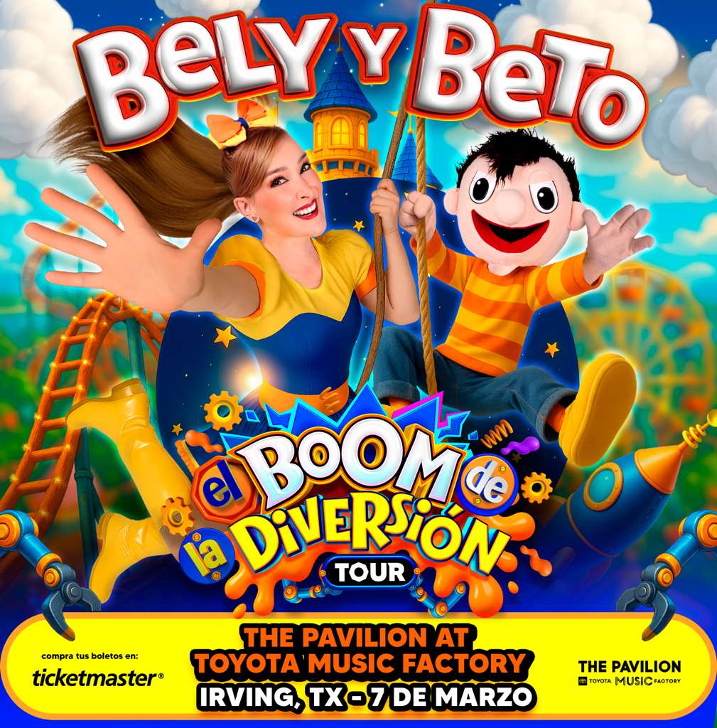¡RECIÉN ANUNCIADO! ¡Bely y Beto regresan al escenario el sábado 7 de marzo en The Pavilion at Toyota Music Factory!

🎫 Información: bit.ly/4oFNncB
➡️ Preventa: jueves 20 de noviembre a las 10AM
✅ Código: NEWJAMS
➡️ A la venta: viernes 20 de noviembre a las 10AM