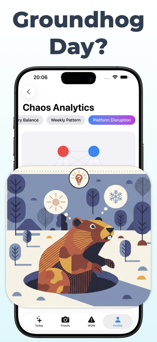 Pragmathema's tweet image. Bored? Your phone knows why.

Same 4 apps. Same shows. Same food.
Your life became a loop.

SECRET PROPHECY breaks the boredom cycle with daily suggestions that retrain your brain for curiosity.

Not random. Scientifically designed.

#SecretProphecy #Boredom #BehavioralScience