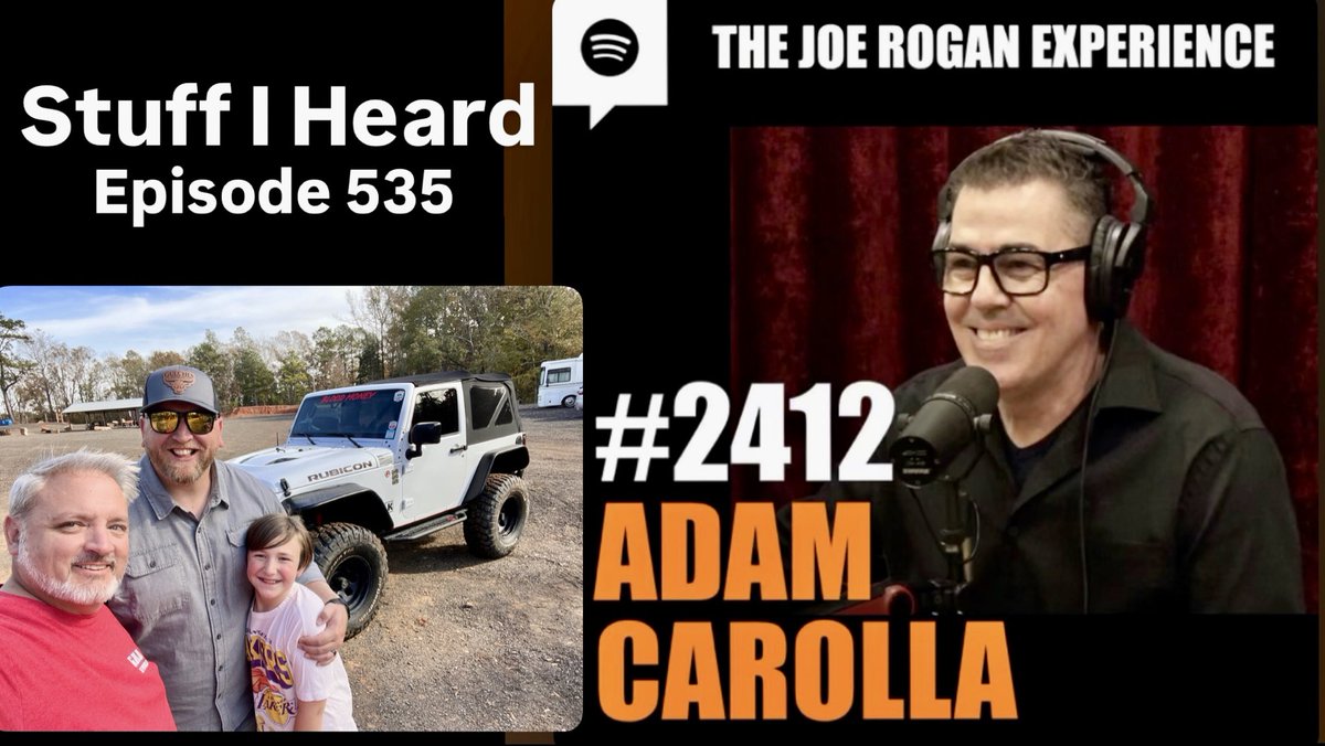 Adam Carolla, Charlie Sheen, Joe Rogan, and Jeeping Off-road at Gulches all in the Stuff I Heard #podcast #535, check it out on Youtube, Spotify, iTunes, everywhere including stuffiheard.com Check it out! #gulches #adamcarolla #CharlieSheen #joerogan #jeep #offroad