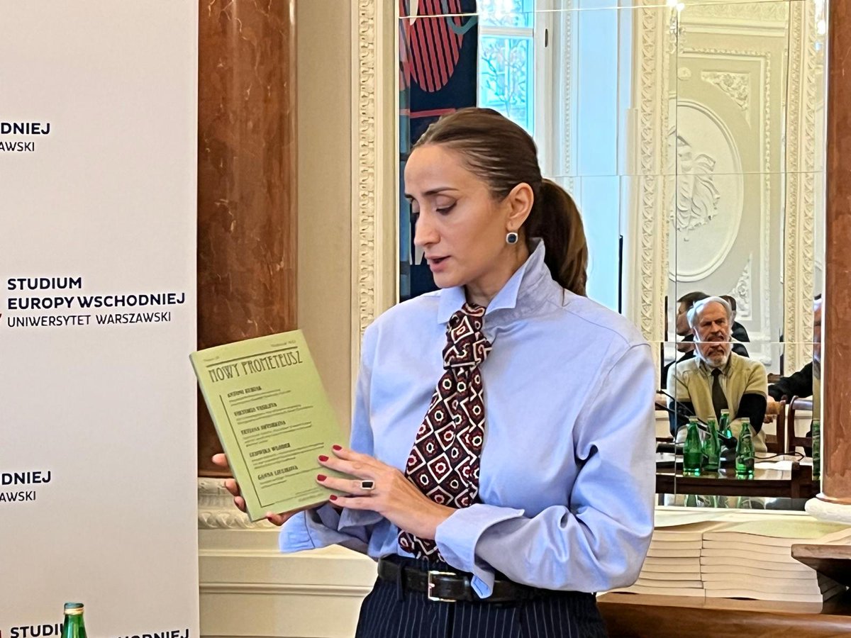 ShahlaKazimova's tweet image. Dziękujemy za udział w XXI Międzynarodowej Konferencji Prometejskiej "Studia nad sowietologią i wschodoznawstwem". Teksty wystąpień ukażą się w kolejnym tomie #Nowyprometeusz Zainteresowanych zapraszamy do przesyłania artykułów! @SEW_UW #Soviet #prometeizm  #instytutWschodni