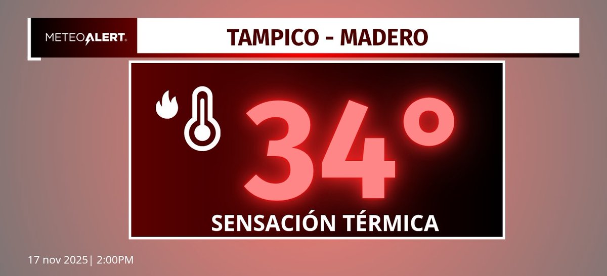 MeteoAlert Tampico tweet media