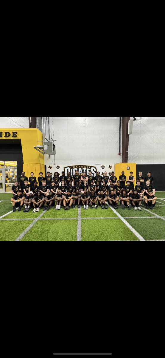 Bright future for the Crandall Pirates!! Congratulations to the 9th grade team on a District Championship &amp; a 9-0-1 season☠️☠️☠️