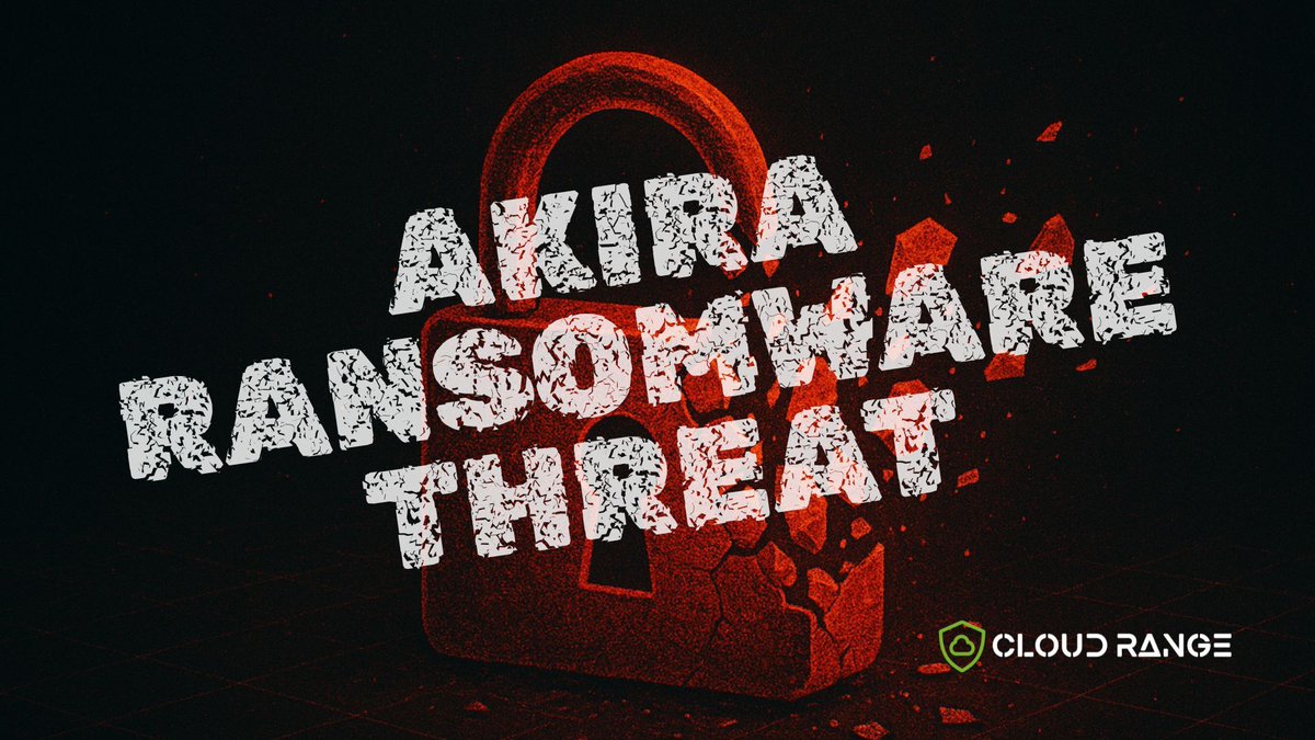 CloudRangeCyber's tweet image. 🚨 Akira Ransomware Is Loose, and It&apos;s Coming for Critical Sectors🚨 
This isn&apos;t a drill! Guidance is out, but guidance isn’t response. Don&apos;t let your org be the next headline. Invest in #cyberreadiness NOW!

#IncidentResponse #SimulationTraining 

hubs.la/Q03TDktK0