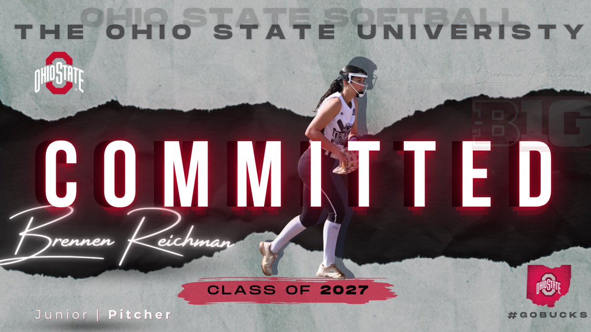 🚨COMMITMENT ALERT 

Excited to announce <a href="/BrennenReichman/">Brennen Reichman</a> has officially committed to <a href="/OhioStateSB/">Ohio State Softball</a>! ❤️🤍

The Buckeyes found an Ace to add to their Family! #OSUSoftball #GoBucks
