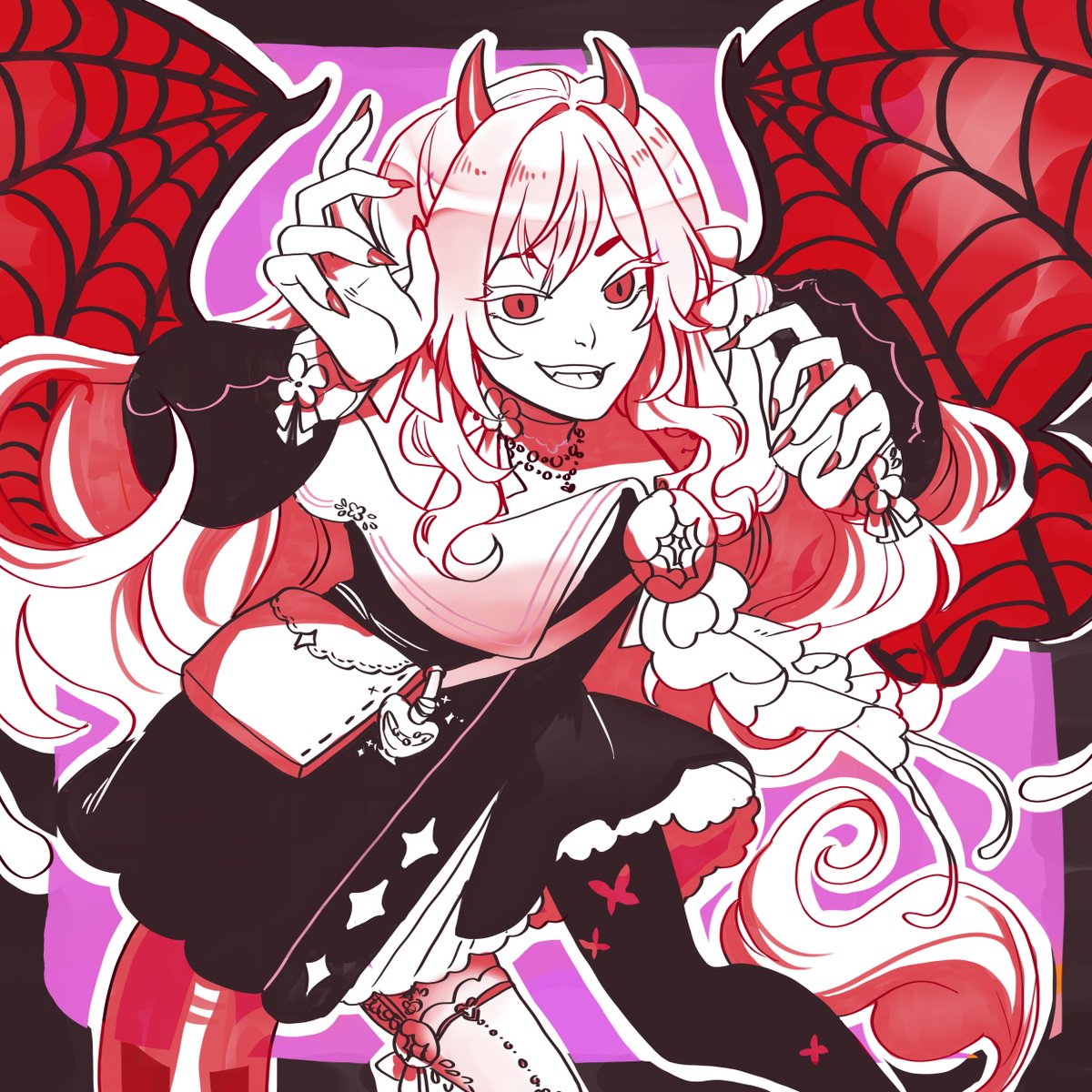 AhLaToad's tweet image. Halloween sketch for @rheyaHeart ~