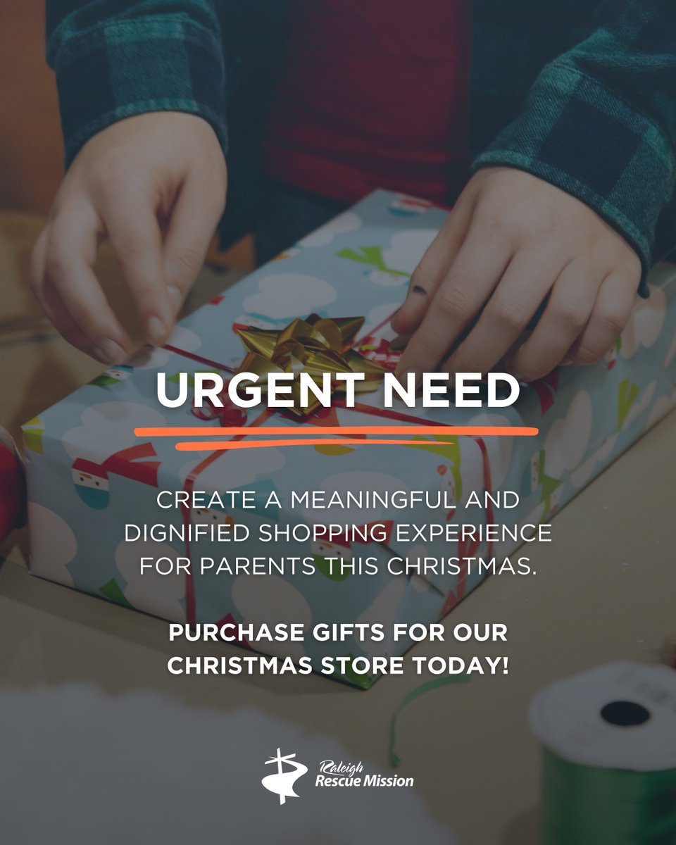 For many parents at Raleigh Rescue Mission, the Christmas Store is more than a place to find gifts. It’s a place to feel seen, valued, and cared for.

We still need more gifts to fill the store and make this Christmas special for every family.

Shop now at tinyurl.com/RRM-Childrens-…