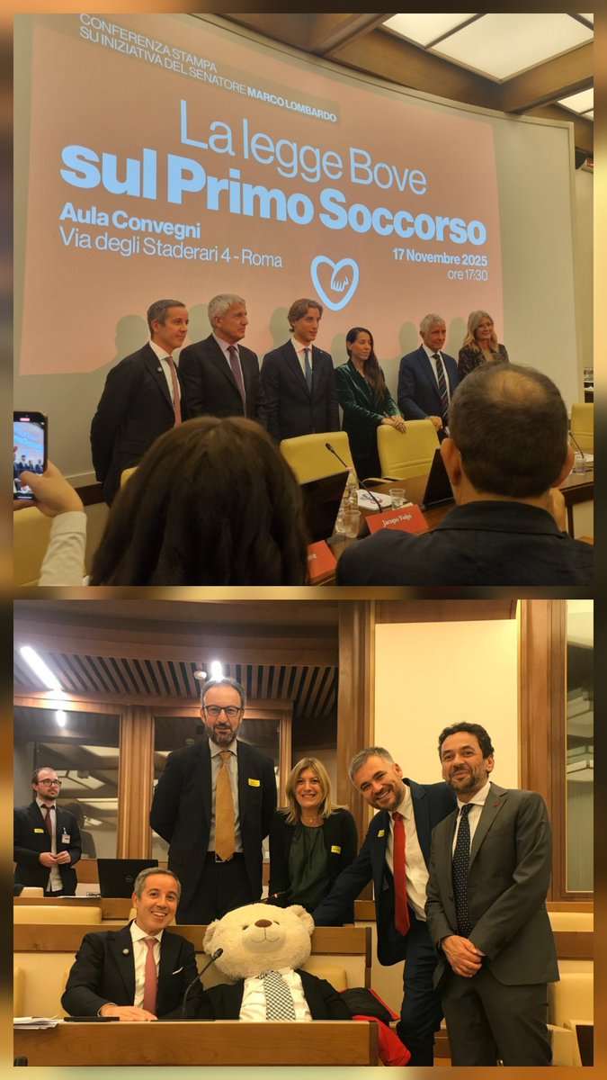 Oggi in Senato è stata presentata la "Legge Bove" sul.primo soccorso.
Grazie Sen. <a href="/mlombardo81/">Marco Lombardo</a> 
<a href="/Siaarti_online/">Siaarti</a> è a supporto!