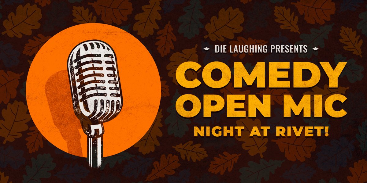 Looking for something fun to do? Come out to Rivet tonight (Nov 17) for a FREE comedy show presented by <a href="/DieLaughingOrg/">DIE LAUGHING , inc</a>! Seasoned comedians and first-timers will take the stage to deliver plenty of hilarious, unfiltered humor. 21+ to attend.

🎟️ Info: eventbrite.com/e/free-comedy-…