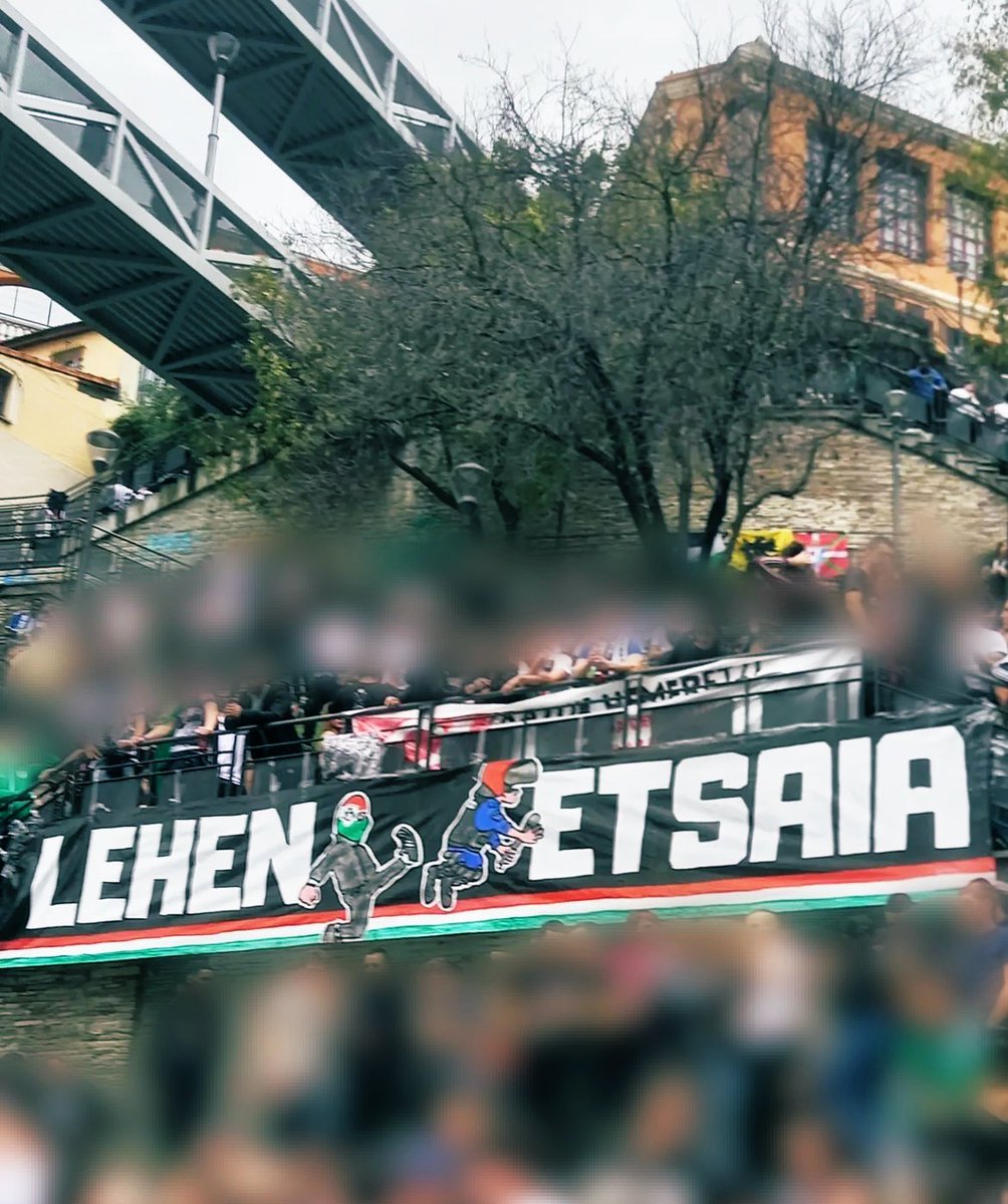 Coalición de grupos vascos en San Mamés: HNT, Bultzada, Indar Gorri, Iraultza, Indar Baskonia, Indar Horibeltz, South Side Taldea...

Euskadi - Palestina
15/11/25.