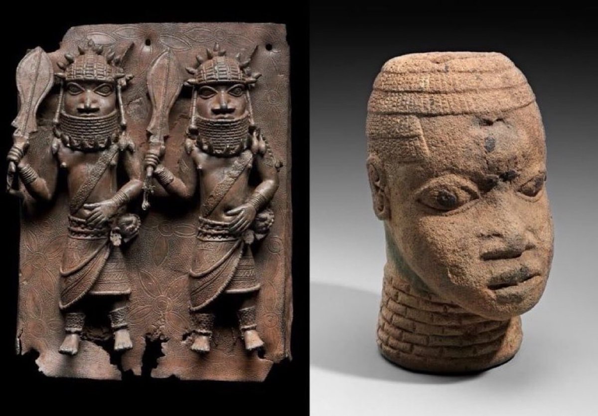 JUST IN; Nigeria 🇳🇬 Takes Delivery of Repatriated Benin Bronzes from US Museum

The artefacts, originally stolen during the 1897 British invasion of the Benin Kingdom, were returned by the Museum of Fine Arts in Boston.