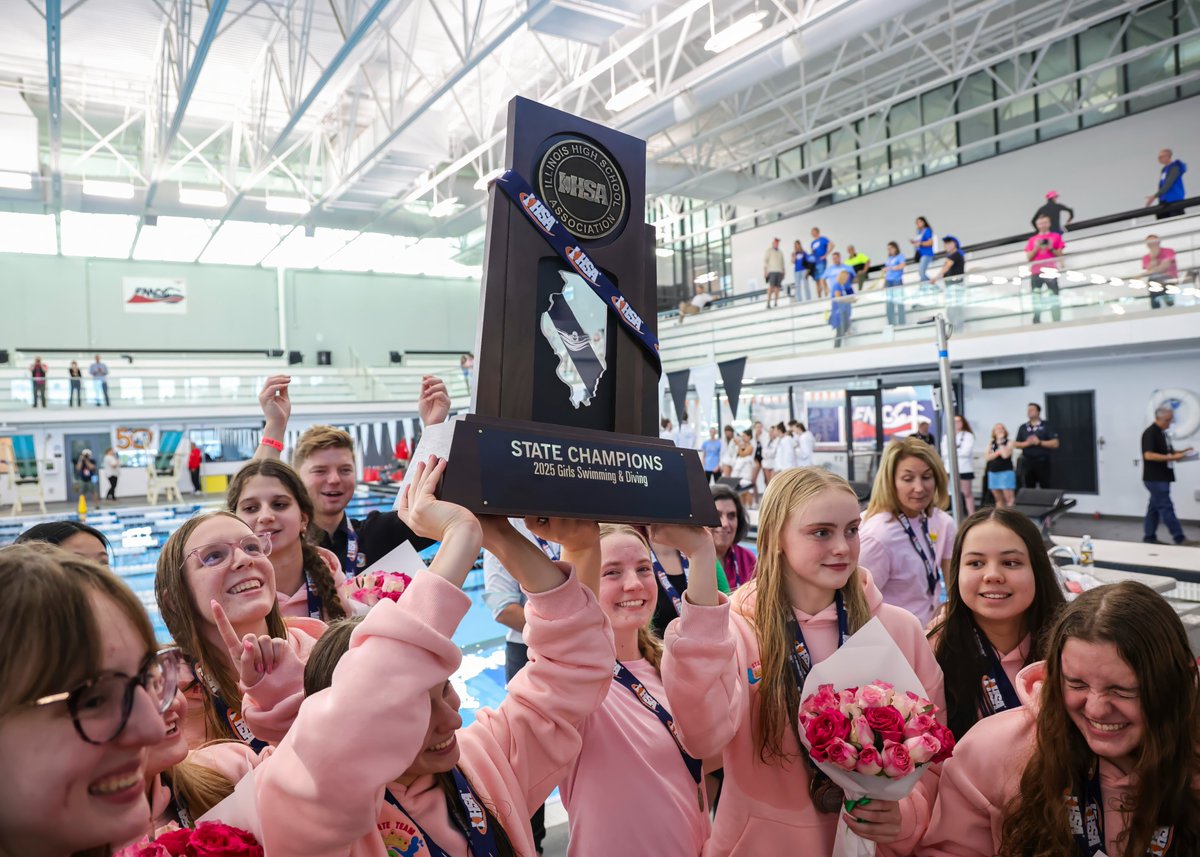 stevensonhs's tweet image. They showed up and Ruled the Pool. 🏆 Congrats to our IHSA State Champion Girls&apos; Swimming &amp;amp; Diving team! We&apos;re so proud of you all! #seeyounextMonday