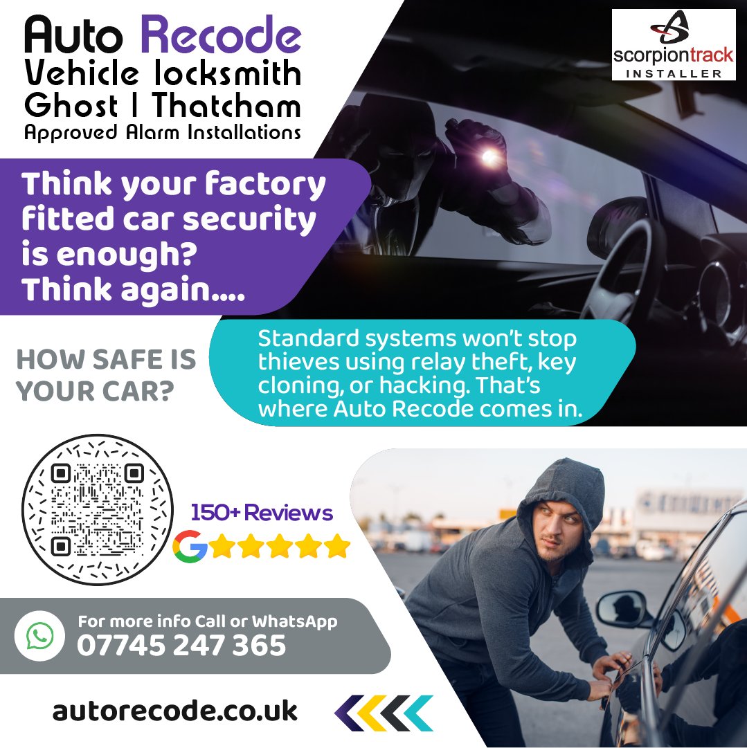 mawebdesign_uk's tweet image. Think your factory-fitted car security is enough? Think again.

🌐 autorecode.co.uk
🔗 @AutoRecode
#locksmiths #carkey