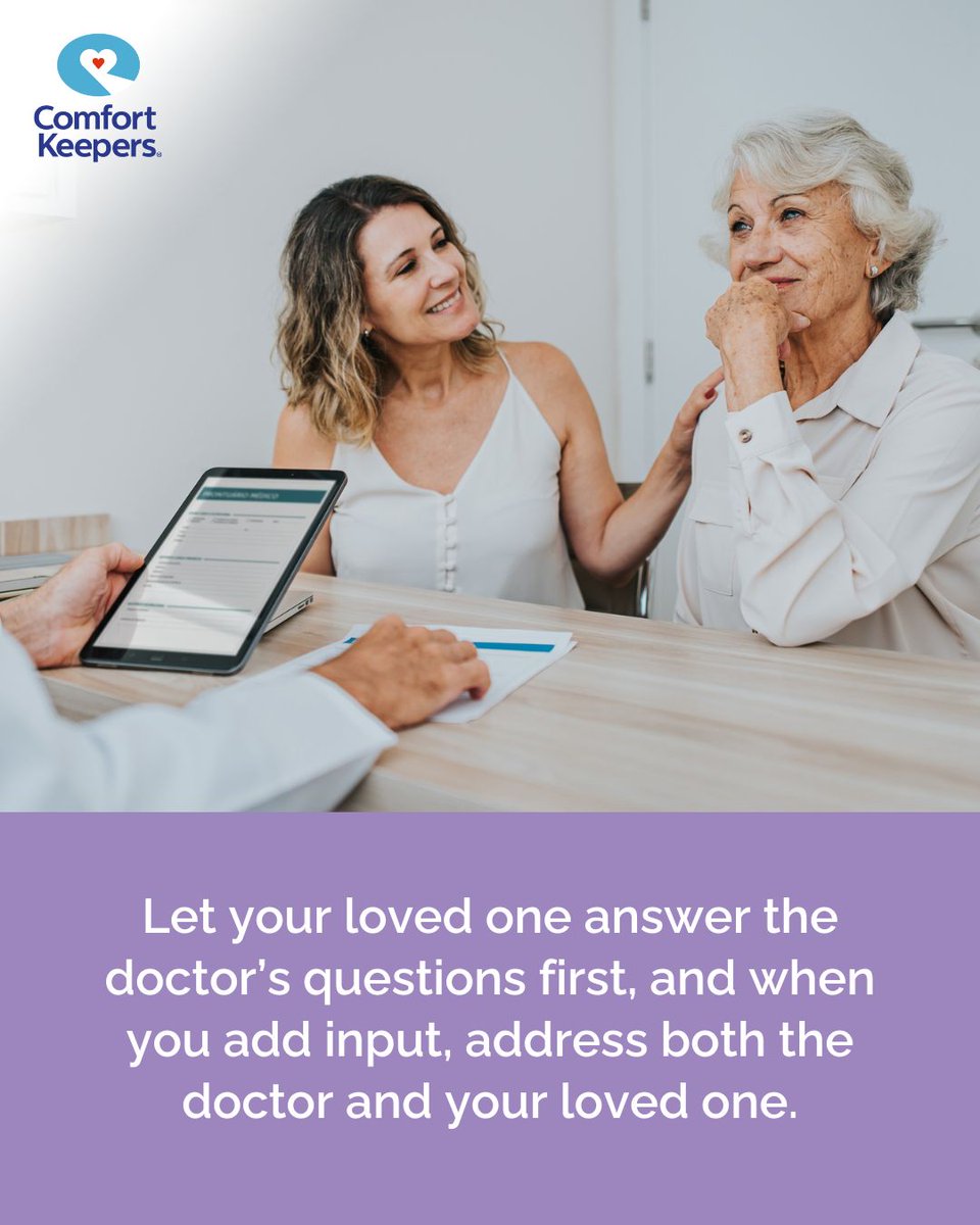 ComfortPalatine's tweet image. Doctor visits feel easier when you prepare.
Let your loved one speak first, bring updated meds, and jot down key recommendations.
What’s your go-to tip for appointments?