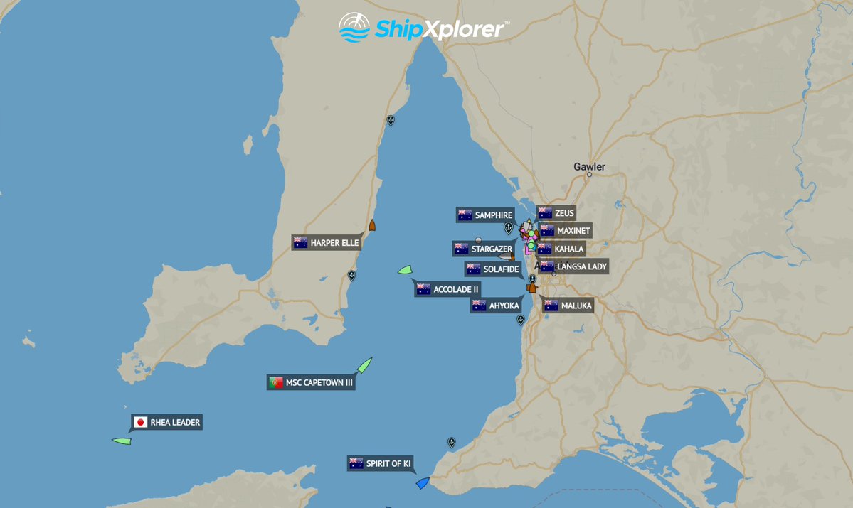 ShipXplorer's tweet image. 🚢 Ships in and out of Adelaide, Australia

From cargo vessels to passenger ships, keep an eye on all maritime traffic moving through Adelaide’s busy waters.

🔎 Track them all live at: ShipXplorer.com

#adelaide #ship #shipxplorer