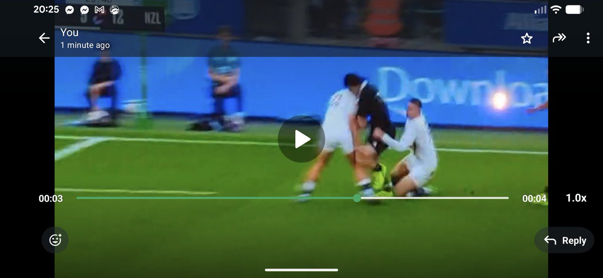Ryan____a's tweet photo. Not that it would have made a difference to the end result but, I noticed this live and only one replay happened and it seems that the (home side) TV producer probably thought it might be a no arms "tackle" they didn't show it again.

Saffa's got a red card for a very similar hit https://t.co/eCencz0rDI