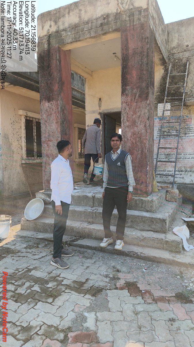 આંગણવાડી રીપેરીંગ ના ચાલુ કામ ની સ્થળ મુલાકાત કરી વહેલી તકે પૂર્ણ કરવા સૂચન આપવામાં આવ્યા.