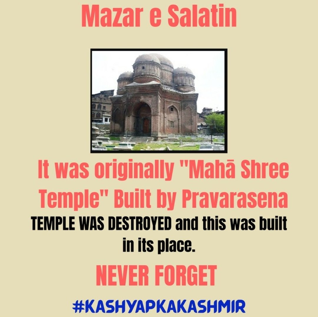 VedicWisdom1's tweet image. Facts - 

Kashmir was established by Rishi Kashyapa.  It is historically a Hindu land where Hindu temples were destroyed by invaders and their ruins are still visible. 

Kashmiri Hindus were genocided and forced out of Kashmir. 

There is no occupation, the land was forever ours.…