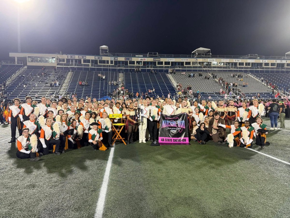 my_pcs's tweet image. History Made! 🎉 The Seminole High School Warhawk Marching Band is the FFCC Class 4A State Champion! They’re the FIRST band in Florida to win both state championships in one season. Our students shone brightly while proudly representing our school and district. #PCSProud
