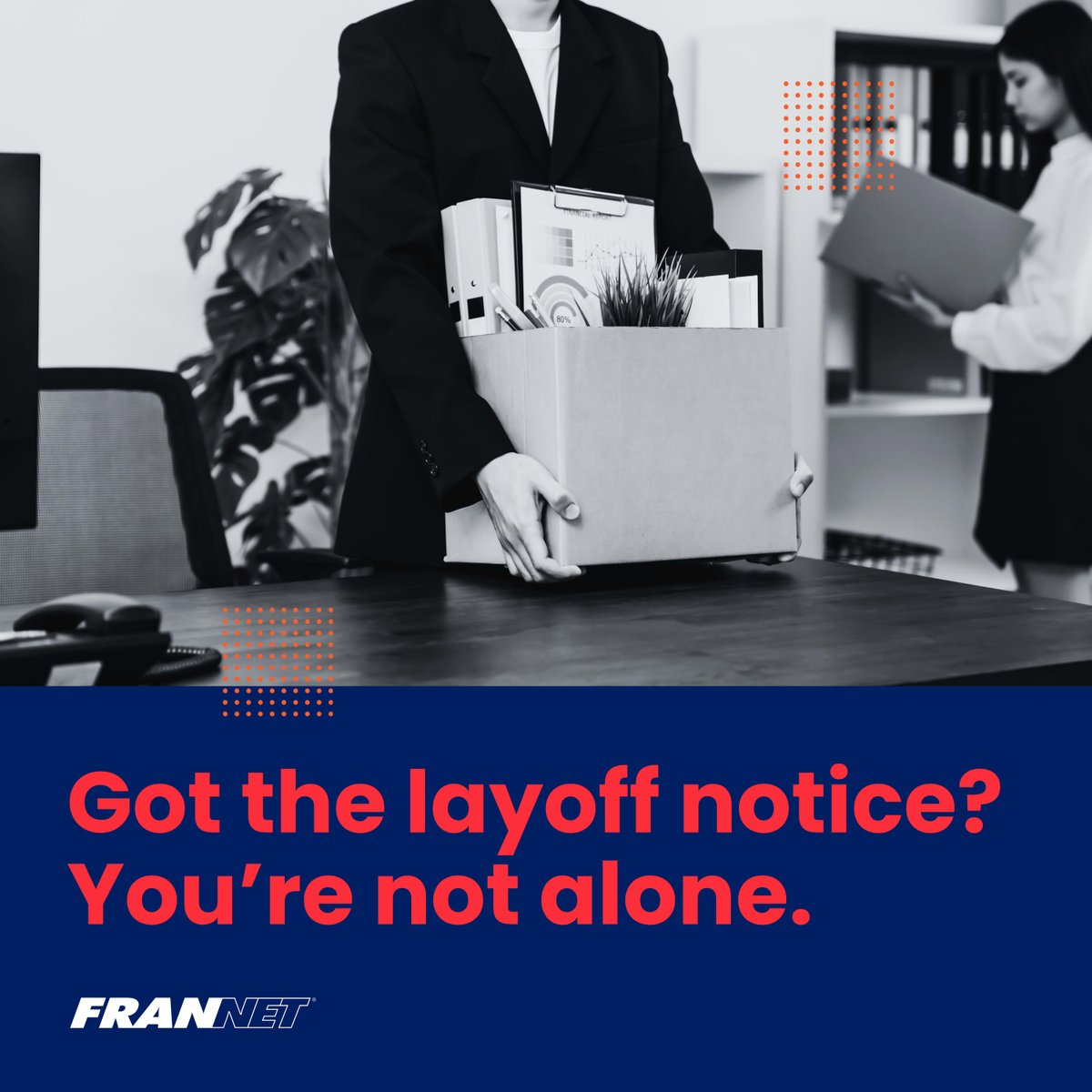 frannetcentex's tweet image. Layoffs are tough and they can shake your confidence. They also spark a powerful question:

“Do I really want to start over… or is it time to start something of my own?”

Franchising could be your next big move. Let&apos;s talk!

#FranNet #CareerTransition #Entrepreneurship #Layoffs