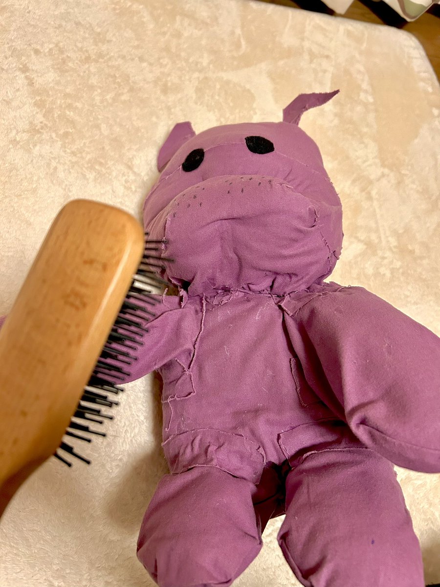 ブラシかけて〜🦛