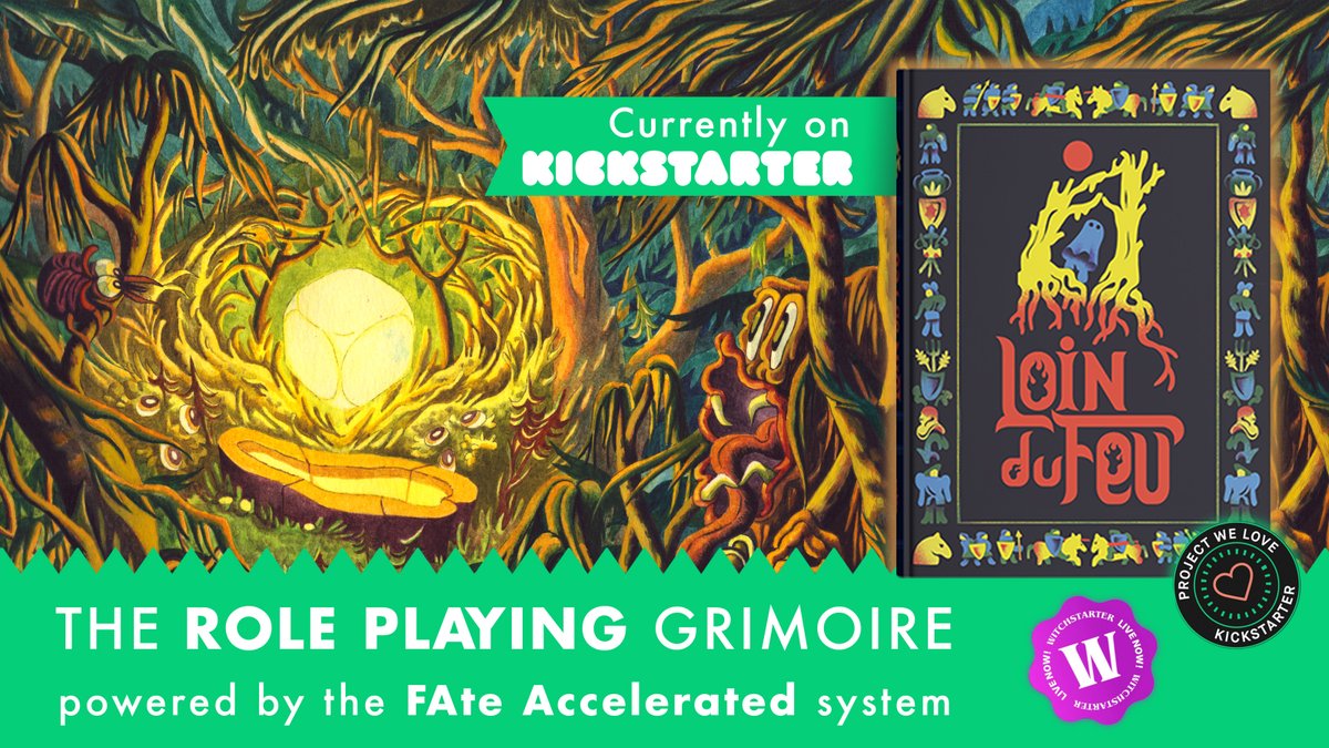 Hi everyone! We have released our new TTRPG book project on kickstarter :
kickstarter.com/projects/14421…
Guided  by the pens of female authors and illustrators, you'll explore  four regions of France and their folklore through four illuminated tales and four  ready-to-play adventures!