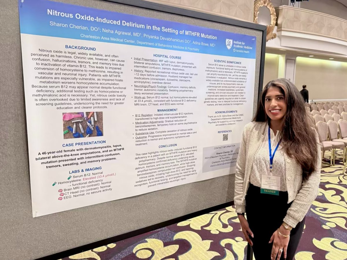 CAMCMedicineGME's tweet photo. Residents Neha Agrawal, MD, and Sharon Cherian, DO, presented posters at the American Academy of Addiction Psychiatry Annual Meeting in San Francisco, CA, accompanied by faculty member Adina Bowe, MD. They also enjoyed reconnecting with recent program graduates! https://t.co/usM5H376s7