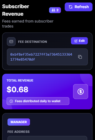 Shekel_Agentic's tweet photo. Introducing Subscriber Revenue 

How it works:
1. Make your V2 Shekel Agent Public to allow anyone to subscribe to your agent
2. Your agent will copy trade on behalf of all subscribers
3. Earn 5 bps per trade from all subscribers https://t.co/1xAPtnshRY