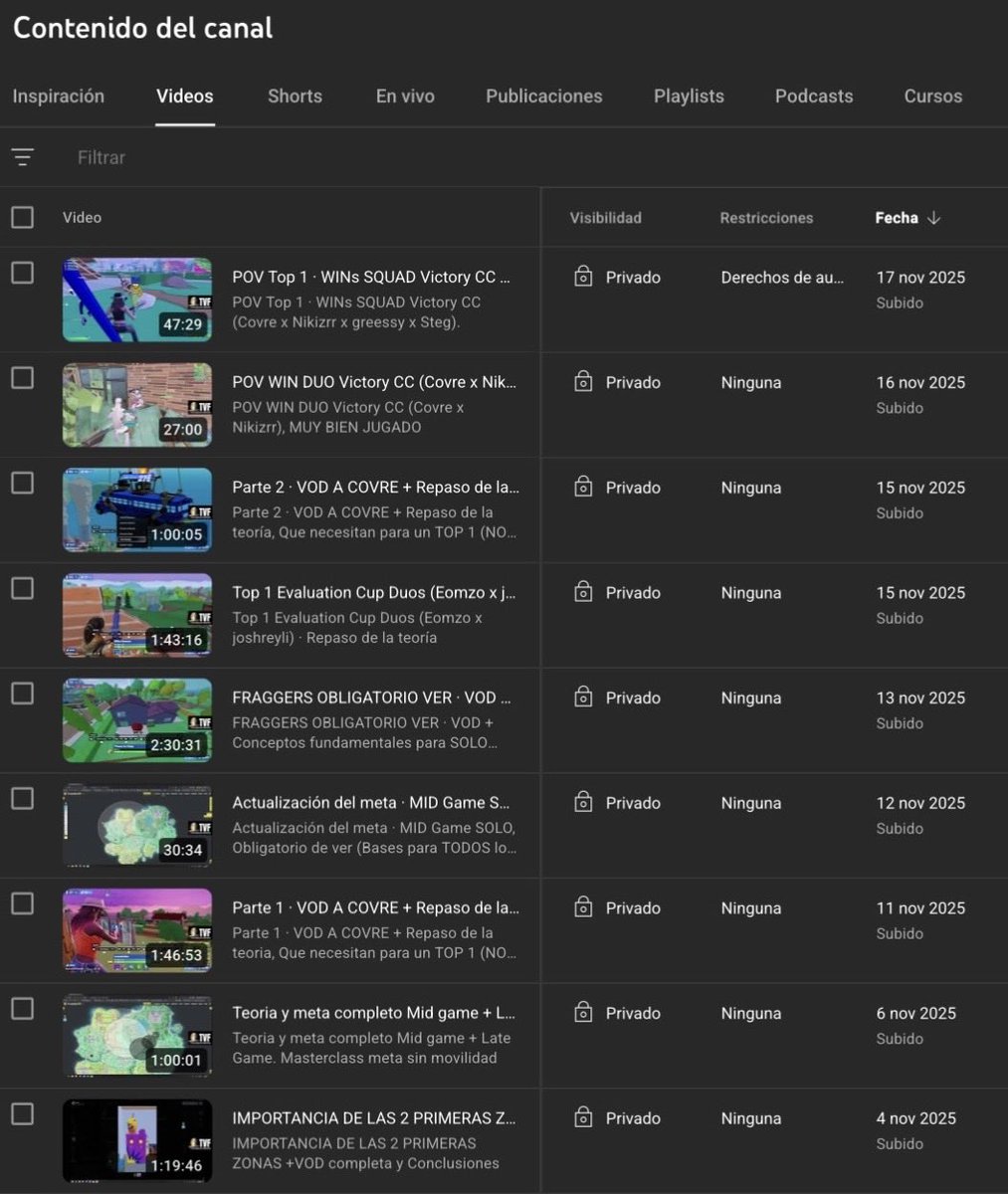 Prepare un regalo para todos ustedes 🎁

Les voy a regalar contenido privado muy valioso, parte de lo más importante de mi trabajo para que mejoren tanto en solos, duos, squads y también su mentalidad competitiva.

🚨TODO GRATIS PARA USTEDES