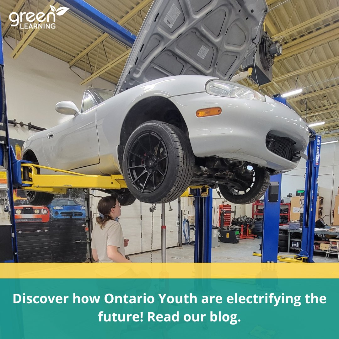 GreenLearning's tweet image. Discover how Ontario Youth are electrifying the future! Read our blog on students converting 1999 Mazda Miata into an EV!

greenlearning.ca/blog/energy-ed…